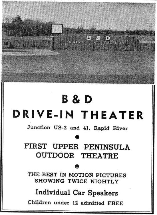 B & D Drive-In Theatre - Old Ad And Pic From Andrew Wilson (newer photo)